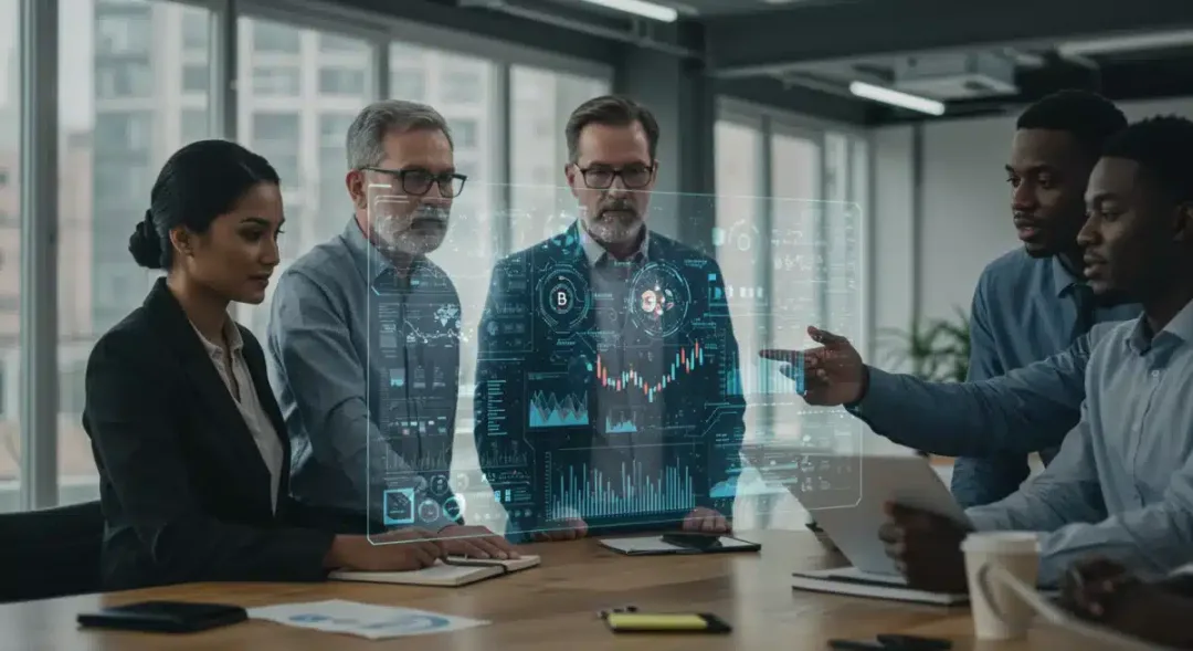 Innovación y estrategia: Equipos implementando soluciones blockchain.