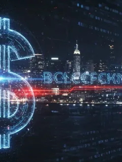 Representación digital del dólar estadounidense y blockchain, simbolizando la CBDC en EE. UU.