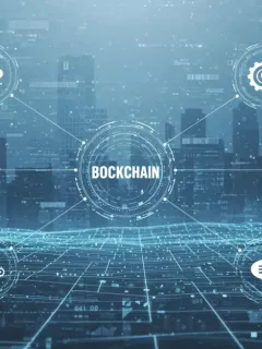 Redes blockchain interconectadas con una cadena principal y múltiples sidechains y parachains, simbolizando expansión y funcionalidad para proyectos en EE. UU.